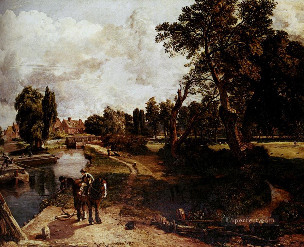 Flatford Mill Romántico John Constable Pintura al óleo